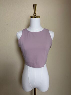 Athleta Dusty Pink Sleeveless Cropped Tank